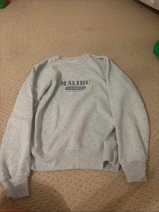 Tops - Malibu California Grey Crewneck Sweatshirt - Men